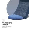 thumbnail image 4 of Feetures Elite Max Cushion No Show Tab Wave- Running Socks for Men & Women, Athletic Compression Socks, Moisture Wicking - Blue Wave , XLarge (1 Pair), 4 of 7