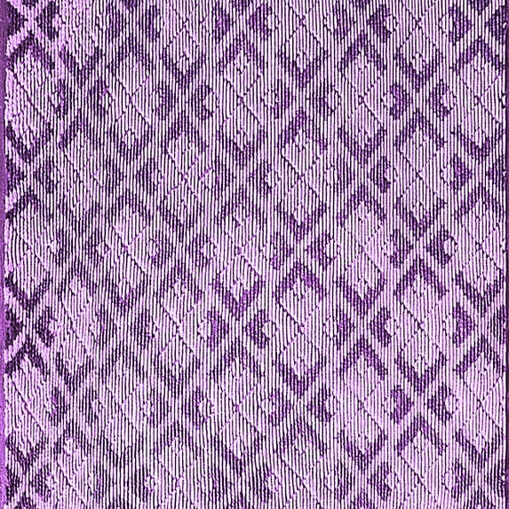 Ahgly Company Indoor Square Oriental Purple Industrial Area Rugs, 5' Square