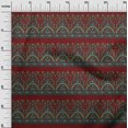 thumbnail image 2 of oneOone Viscose Chiffon Fabric Leaves & Floral Block Print Fabric BTY 42 Inch Wide, 2 of 4