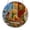 C, variant on Acrylic Jigsaw Puzzle Hanging Ornament with Snowman and Winter Landscape Design, 83 Pieces, 0.08 Inch Thick Round Wall Decor for Christmas Home Decoration