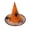 Orange, variant on Men's Wizard Hat Wide Brim Spider Web Decoration Witch Hat for Halloween Party Wear