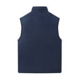 thumbnail image 4 of uublik Men Vest Jacket Warm Sleeveless Outerwear for Work Casual Travel Blue, 4 of 5