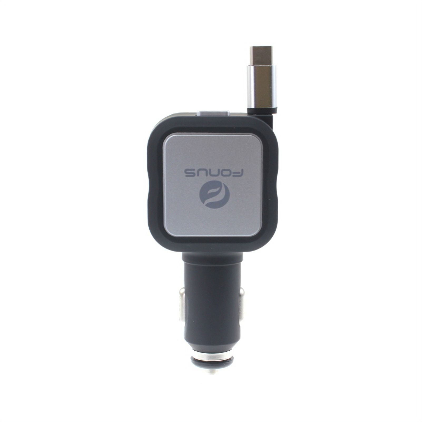 Car Charger Retractable 4.8Amp Type-C 2-Port USB Fast Charge L3Q for Samsung Galaxy Tab S6 10.5 S5e 10.5 S4 10.5 A 10.1 (2019) S9 Plus, S8 Plus, active S10e S10 Plus 5G Note 9 8 10 Plus Fold