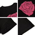 thumbnail image 4 of Sherrylily Women Rose Graphic Tee T Shirt Loose Fit Short Sleeve Casual Tops, 4 of 5