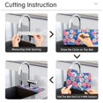 thumbnail image 5 of Yayeee Faucet Mat for Kitchen Sink 14.7" Diatomite Long Splash Guard Pad, Pink Flowers Pattern, 5 of 7