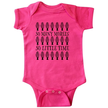 

Inktastic So Many Morels So Little Time- mushroom hunting Gift Baby Boy or Baby Girl Bodysuit