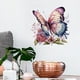 thumbnail image 4 of Calcomanías de pared de mariposas y flores, decoración de pared, pegatinas de pared florales decorativas extraíbles modernas para dormitorio, sofá, te, 4 of 9