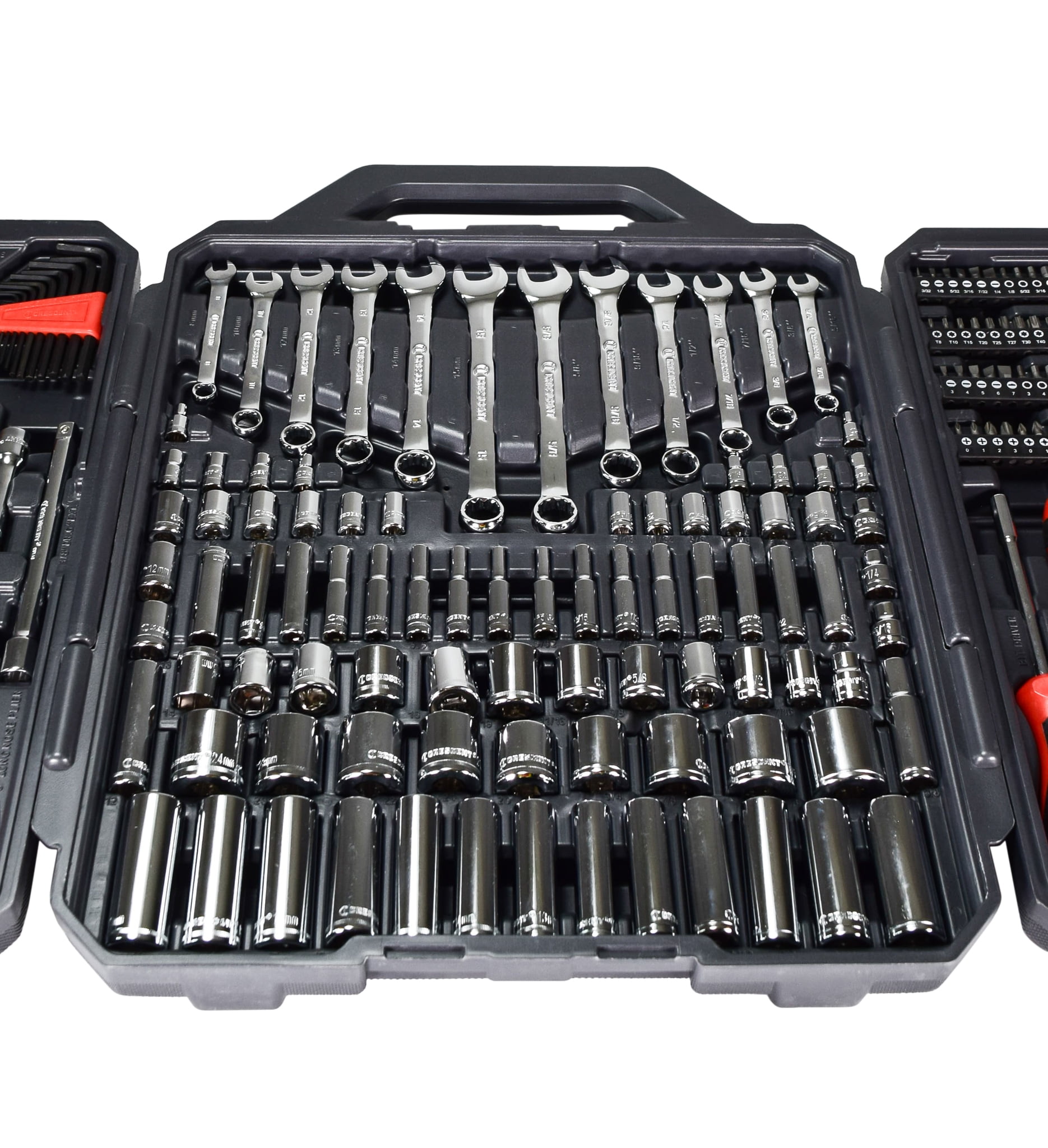 Crescent-CTK180 180 Piece 1/4in. and 3/8in. Drive 6 Point SAE/Metric  Professional Tool Set