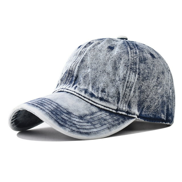 Gorra de béisbol lisa de mezclilla de algodón lavado engrosado