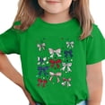 thumbnail image 3 of oelaio Kids 250 Years American Flag Shirt Patriotic 1776-2026 Anniversary Tee for Girls Boys 4th of July Celebration T-shirt Green 160, 3 of 7