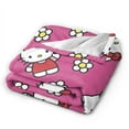 thumbnail image 3 of Hello Kitty Blanket, Super Soft Throw Blanket, Cozy Flannel Blankets For Boys Girls, Warm Blankets For Couch Sofa Bed, 50"X40", 3 of 9