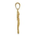 thumbnail image 2 of 14k Yellow Gold Polished Open-Backed Seahorse Pendant Charm, 2 of 4