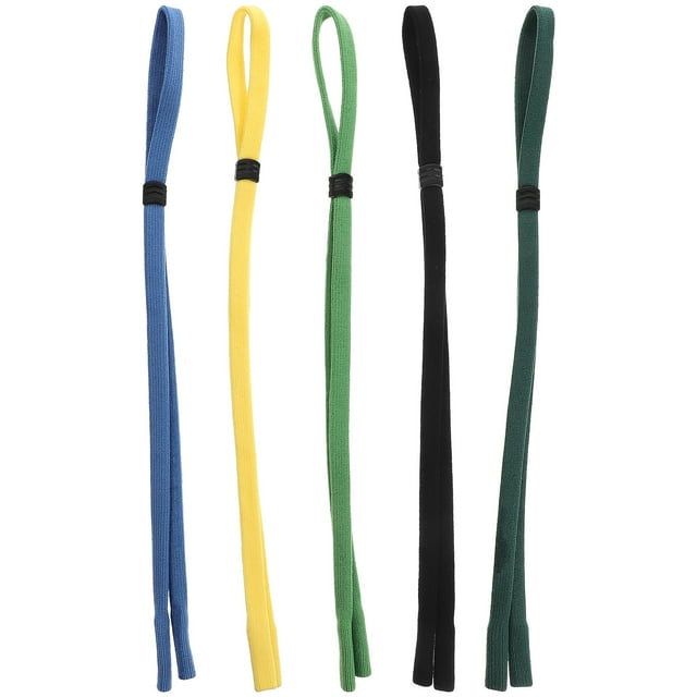 5pcs Adjustable Sports Eyeglass Strap Non-Slip Elastic Eyewear Retainer Glasses Holder Eyeglasses Cord (Random Color)