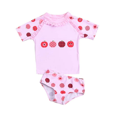 

Girls Swimsuit Deals AIEOTT Bathing Suits For Girls Toddler Baby Girls Summer Swimsuit Cute Apple Pattern Swimsuit Kids Girls Swimwear Bathing Suits Bikini Summer Savings Clearance!