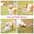 thumbnail image 4 of CHUANK Dog Training Ball with Rope  Dog Rope Toys Ball with Handle for Training Pull Throw Toy tug Toy Dogs Fetch Toys  2 Set Orange and Yellow, 4 of 6