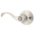 thumbnail image 4 of Brinks Interior Locking/ Privacy Modern Wave Style Lever Doorknob, Satin Nickel Finish, 4 of 13