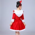 thumbnail image 4 of Gelikeya Girls Christmas Dresses Size 6-7 Party Wear Kids School Performance Funny Clothes Soft Comfortable Christmas Santa Reindeer Outfits (X02 Red, 6-7 Years), 4 of 8