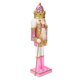 thumbnail image 3 of Figuras de Cascanueces de Navidad BLESIY de Madera 30 cm Rosa, 3 of 8