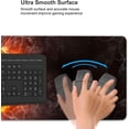 thumbnail image 6 of Desk Mat,Basketball Fire and Water Gaming Mouse Pad,XXL Extended Mouse Pad Mat for Office,Computer,Keyboard with Non-Slip Base Stitched Eges Mousepad 35.4''''×15.7'''', 6 of 6