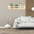 thumbnail image 5 of OULII  3Set Wooden Wall Mounted Floating Shelf Easy to Install Modern Simple Storage Rack, 5 of 8