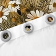 thumbnail image 4 of Erosebridal Vintage Daisy Curtains for Living Room, Flower Floral 30%-50% Blackout Curtains Set of 2 (38x45), Rustic Farmhouse Decoration, 4 of 6