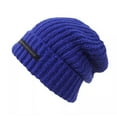 thumbnail image 2 of Joernso Solid Color Winter Warm Hat Streetwear Cap High Elastic Ultra-Thick Unisex Autumn Winter Knitted Beanie Accessories, 2 of 8