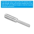 thumbnail image 4 of Uxcell M3x0.5 to M5x0.8 Double End Threaded Stud Screw Bolt 304 Stainless Steel Rod Reducer Adapter 30mm Long 10pcs, 4 of 5