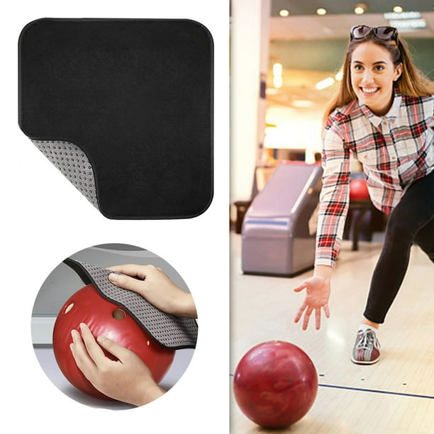 Toalla de microfibra para bolos, paño de limpieza, accesorios deportivos negros portátiles antideslizantes Hugtrwg Para estrenar