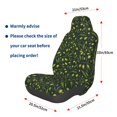 thumbnail image 3 of Wukai Green Branch Olive Full Set Car Seat Covers with Soft Padding Universal Auto Front Seats Protector and Cushion Mat, 3 of 5