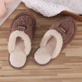 thumbnail image 4 of Zapatillas de algodón para mujer, lindas zapatillas de invierno con lazo, suela gruesa, zapatillas de algodón antideslizantes para el hogar, zapatillas de confinamiento engrosadas, 4 of 6