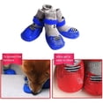 thumbnail image 2 of Calcetines antideslizantes para perros, botas impermeables para perros, zapatos de algodón para mascotas para interior azul S, 2 of 5