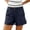32#Navy, variant on Women's Hiking Shorts Quick Dry Sun Protection Stretchy Outdoor Shorts with Zipper
