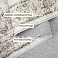 thumbnail image 4 of 5x7 Neutral Area Rugs for Living Room Washable, Soft Vintage Large Bedroom Rugs, Boho Farmhouse Low Pile Non-Slip Indoor Throw Carpet Rugs for Bedroom Dining Room (Taupe, 5'x7'), 4 of 6