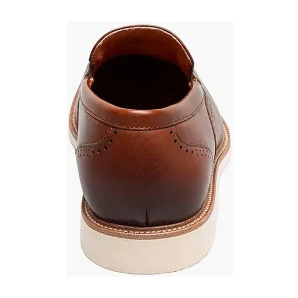 Stacy Adams Wellington Moc Toe Slip On Leather Chocolate Brown