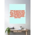 thumbnail image 2 of Bible Verse Luke 9:23 Poster Wall Art, Modern Wall Decor For Living Room Bedroom, 12x18 UNFRAMED, 2 of 3