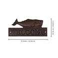 thumbnail image 3 of Welcome Whale Sign Cast Iron Door Plaque Nautical Ocean Wall Art Coastal Beach House Home Decor, 3 of 4