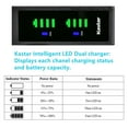 thumbnail image 2 of Kastar SSL-JVC70 LTD2 USB Battery Charger Replacement for JVC GY-HMQ10, GY-HMQ10E, GY-HM200, GY-HM200U, GY-HM200HW, GY-HM200SP, GY-HM200SP SPORTS, GY-HM250 GY-HM250SP Camera, 2 of 4