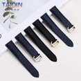 thumbnail image 5 of Correas de nailon para reloj Cartier Key Must Tank para hombre y mujer, pulsera London Solo de piel de vaca de 16 mm, 18 mm y 20 mm, color negro y azul, 5 of 5