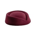 thumbnail image 4 of Ladies' Warm Solid Color Knit Basin Hat - Essential Cold Weather Accessory, Offers Comfort and a Simple, Chic Look ,Adding a Stylish Touch To Your Winter Outfits Wine, 4 of 4