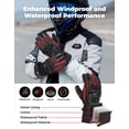 thumbnail image 4 of Guantes de moto de invierno KEMIMOTO Rainproof Red para hombre XL, 4 of 7