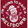 thumbnail image 2 of Xmas Snowman Going to Have a Meltdown Women's Plus Size Graphic Tee Brisco Brands 2X, 2 of 4