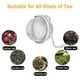 thumbnail image 5 of Embudos TACILIP, infusor de té, colador de té de malla esférica de acero inoxidable, filtro colgante con gancho de cadena extendido para preparar té suelto fino, especias y condimentos, regalo para, 5 of 5