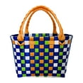 thumbnail image 3 of amagogo Woven Handbag Waterproof Beach Pouch Summer Multipurpose Travel Bag Tote Bag D, 3 of 9