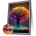 thumbnail image 2 of Pintura de diamante 5D DIY Taladro redondo completo Árbol Kit Decoración del hogar Arte Artesanía FLhrweasw Nuevo, 2 of 9