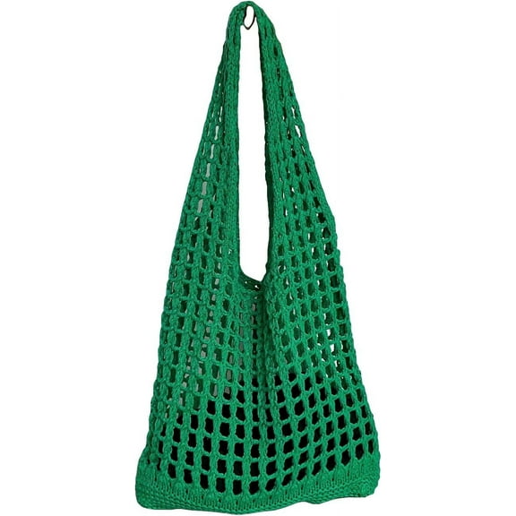 Women's Hollow Out Knit Tote Handbags Crochet Shoulder Bag