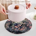 thumbnail image 5 of Panda Bear Flowers Floral Guita Trivet Mats Woven Pot Holders 3Pcs Non-Slip Heat Resistant for Hot Pots Pans Pats, 5 of 6