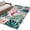 Beige, variant on Pink Flamingo Washable Small Entryway Area Rugs 2'x3', Palm Leaf Summer Coastal Tropical Botanical Low Pile Throw Rug Non-Slip Sturdy Edge Binding Carpet for Front Door Floor Room Entry