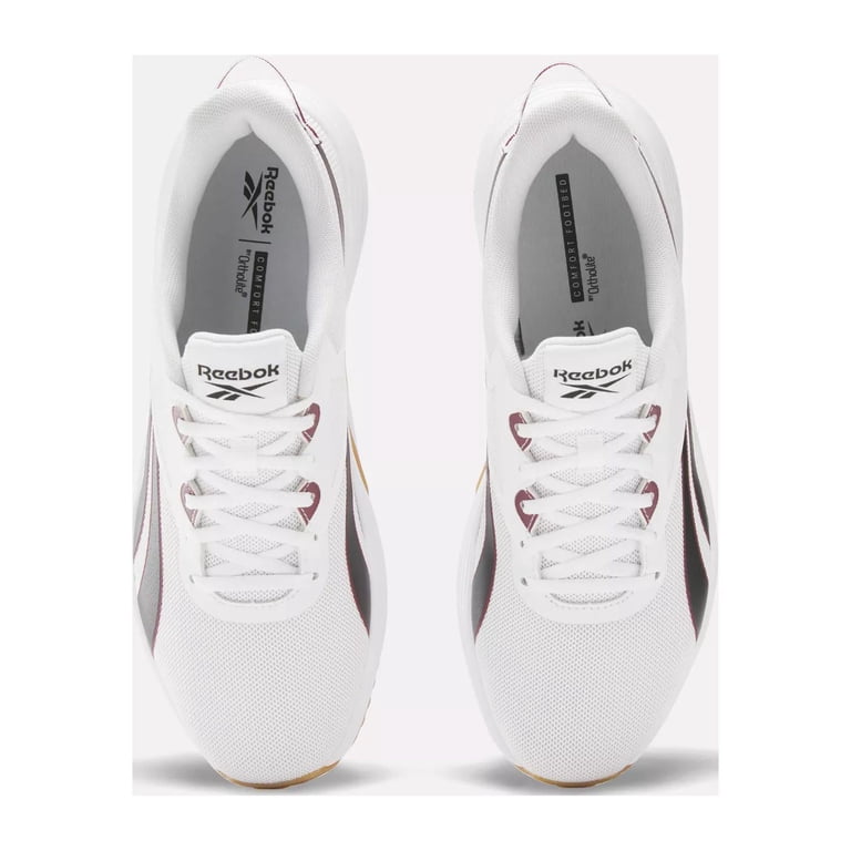Reebok men’s athletic shoe comfort footbed Ortholite. White black and red, US 12 Men main image 4