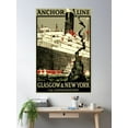 thumbnail image 2 of Vintage Ocean Liner Travel Poster Poster Wall Art, Modern Wall Decor, 12x18 UNFRAMED, 2 of 3
