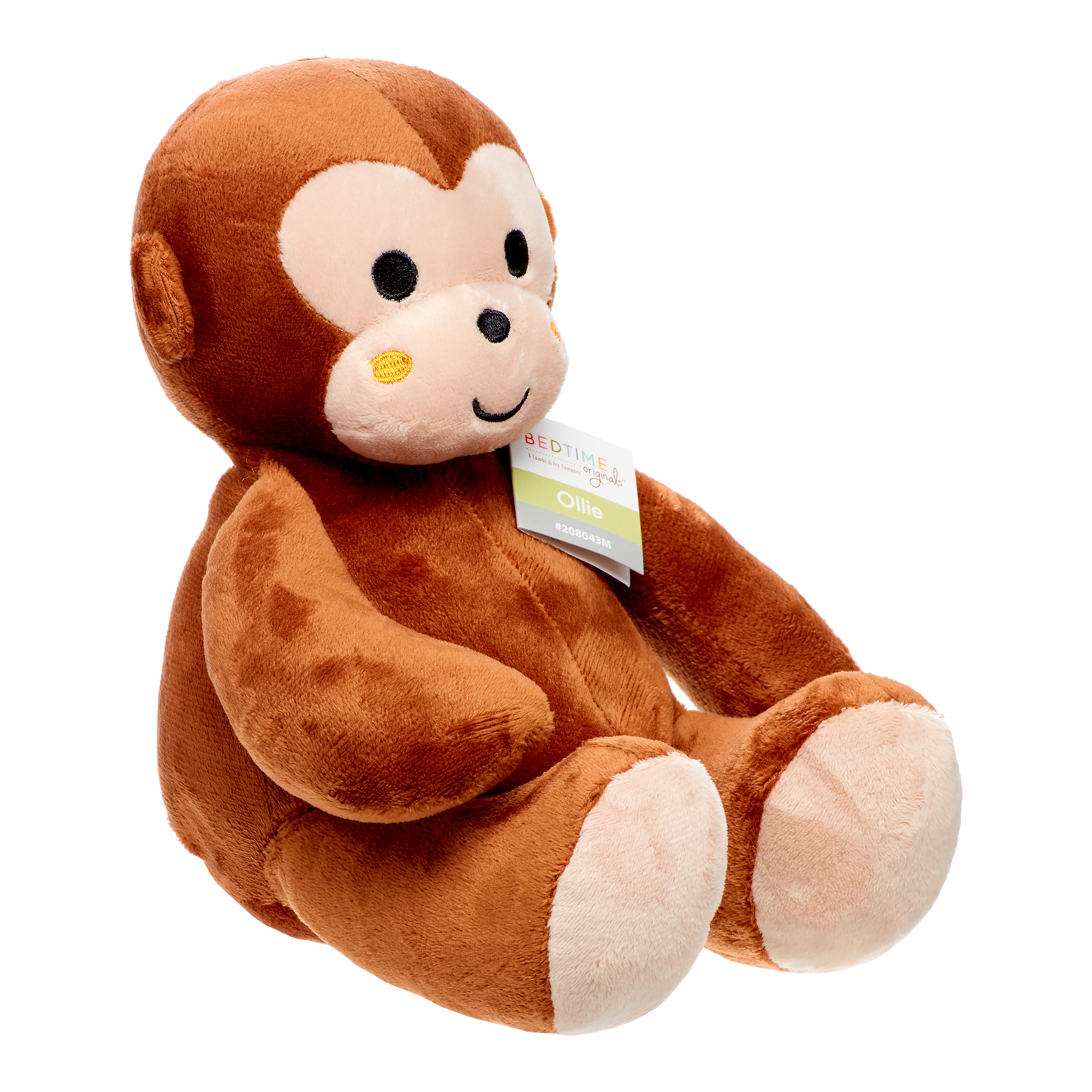 Bedtime Originals Brown Plush Monkey Stuffed Animal - Ollie - image 3 of 6